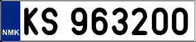 Trailer License Plate